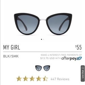 Quay Australia My girl sunglasses with case
